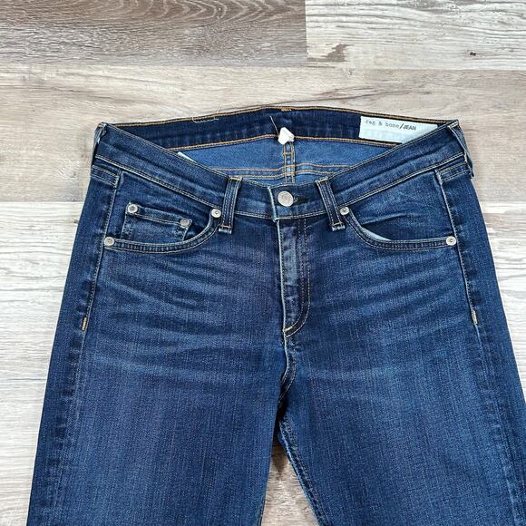 Rag & Bone Woodford Medium Wash Skinny Jeans - Size 28 - Picture 2 of 8